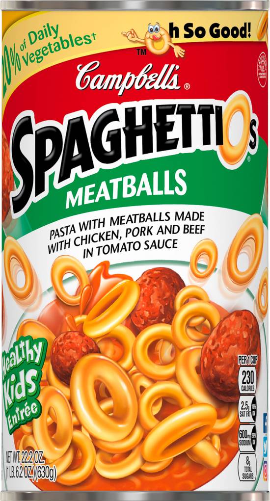 Campbell's Spaghettio's Meatballs Pasta