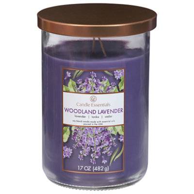Candle Essential Woodland Lavender Candle - 17 Oz