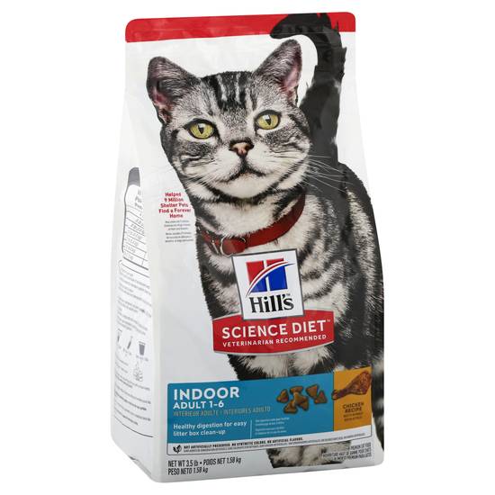 Hill's Science Diet Premium Indoor Chicken Recipe Adult 1-6 Cat Food
