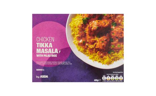 Asda Chicken Tikka Masala with Pilau Rice 400g