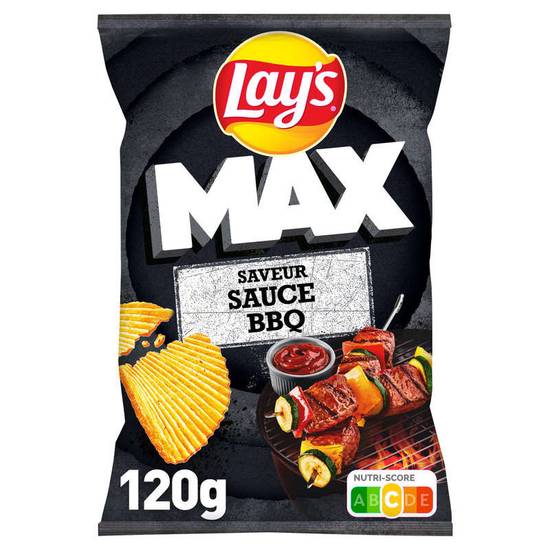 LAY'S - Chips Max - Sauce BBQ - 120g