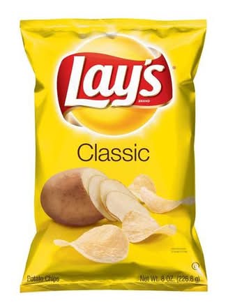 Lay's Potato Chips Classic 8 oz Bag