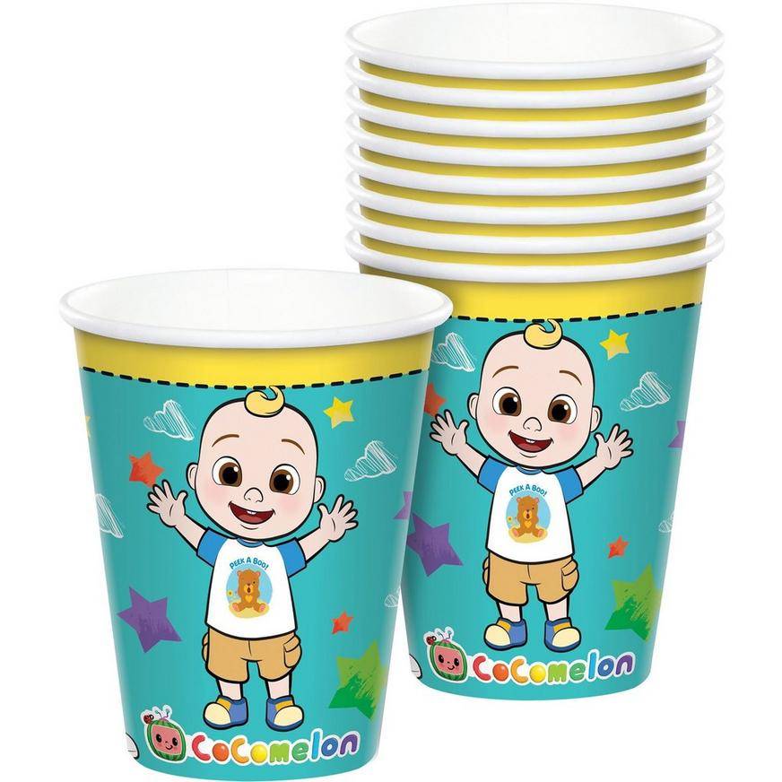 Party City Cocomelon Paper Cups (8 ct) (assorted)