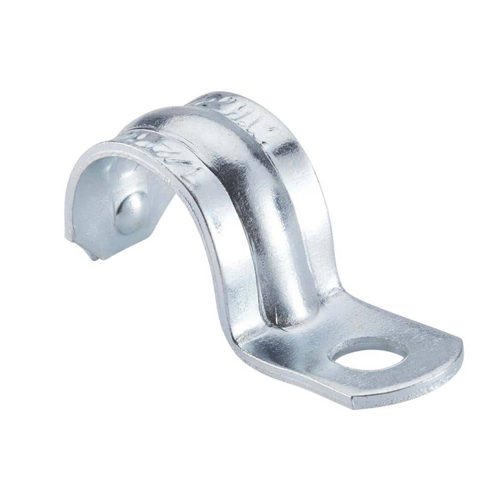 Halex 1/2-in Electrical (EMT) Galvanized Steel One-hole Strap Conduit Fittings (100-Pack) | 61505B