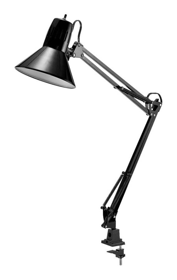 Bostitch Swing Arm Led Desk Lamp With Clamp, Black