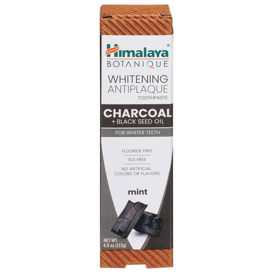 Himalaya Whitening Antiplaque Mint Charcoal Toothpaste (4 oz)