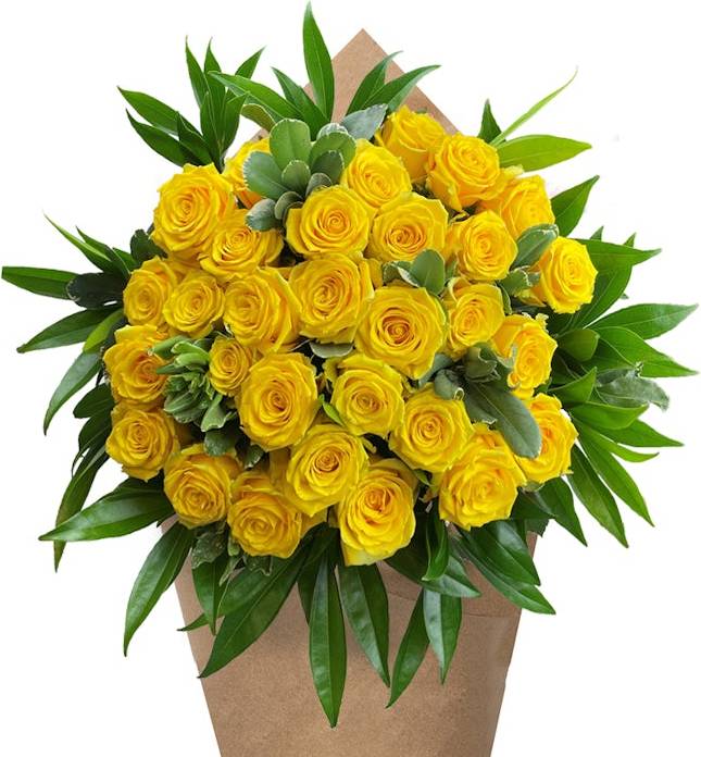 Bloom Haus™ 30 Plus Rose Bouquet - Yellow