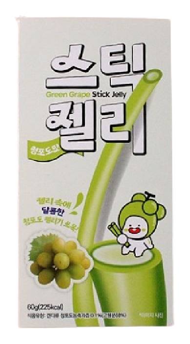 GUNYOUNG Green Grape, Jelly Stick Candy (60g)