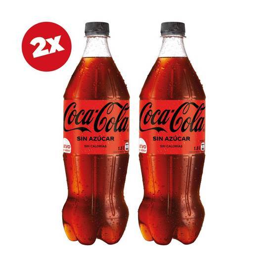2 x Bebidas Coca Cola 1,5 L variedades