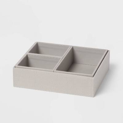 Canvas Desk Drawer Organizer Gray - Brightroom™