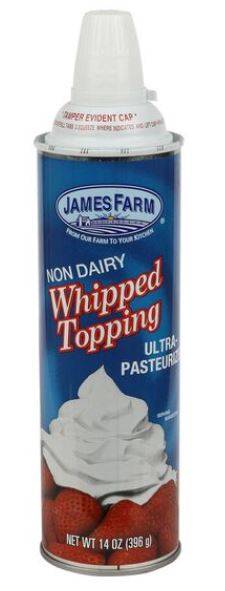 James Farm - Non Dairy Whipped Topping, Aero Top - 14 oz