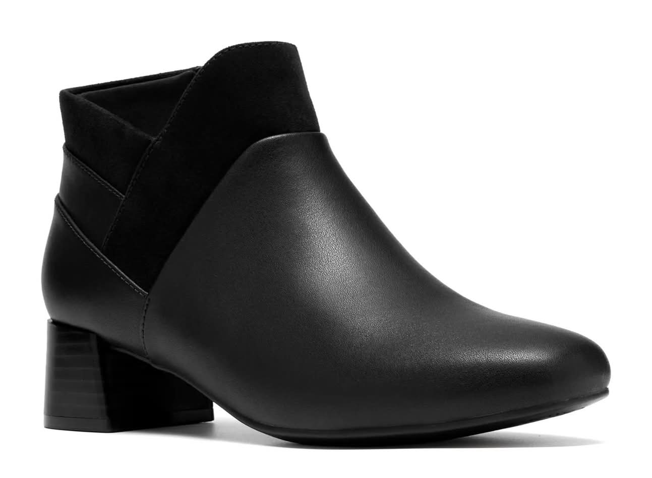 Clarks Iridessa Ella Bootie (Black Leather Medium - 9)