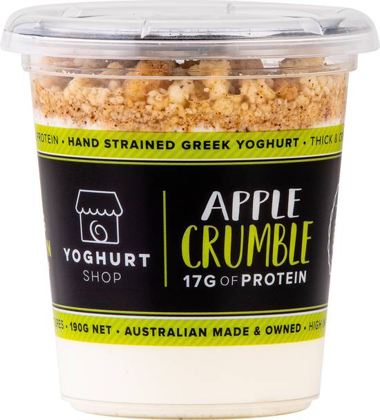 The Yoghurt Shop Apple Crumble Yoghurt 190g