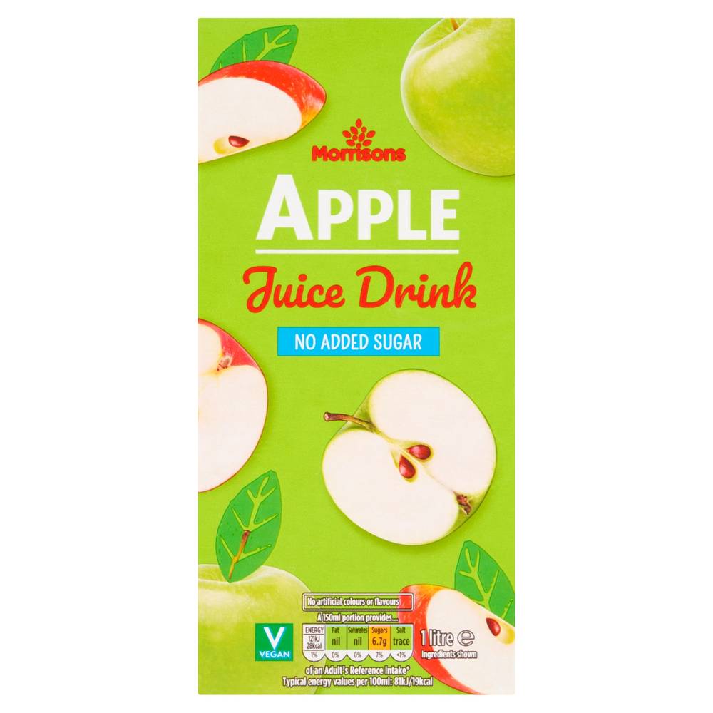 Morrisons No Added Sugar Apple Juice (1L)