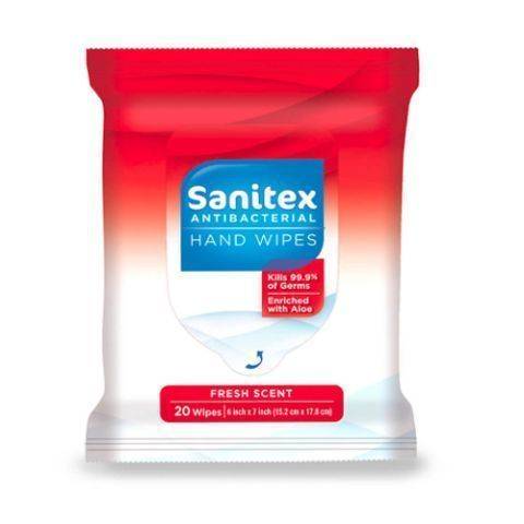 Sanitex Anti-Bacterial Wipes 20 Count