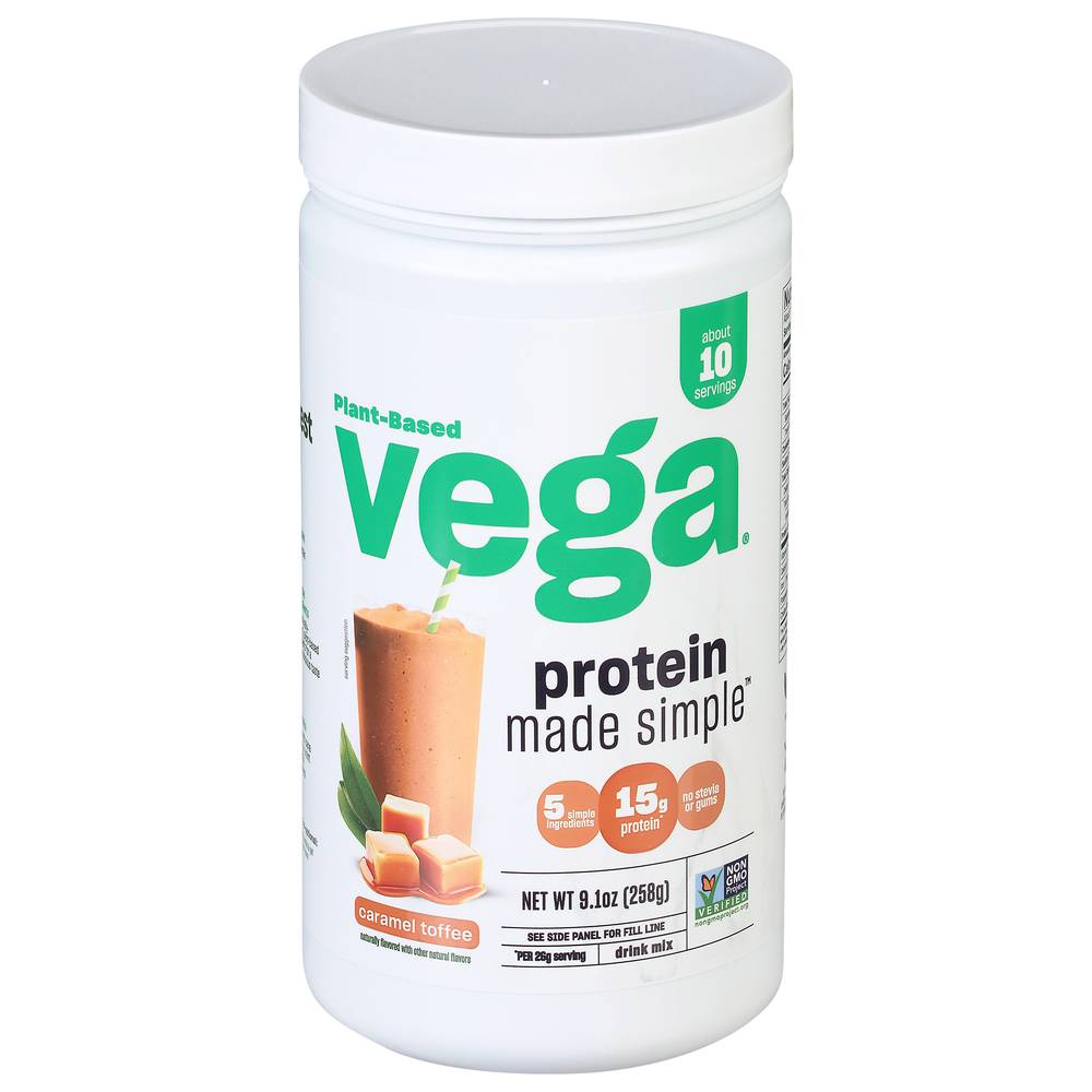 Vega Protein Made Simple Drink Mix (9.1 oz) (caramel toffee )