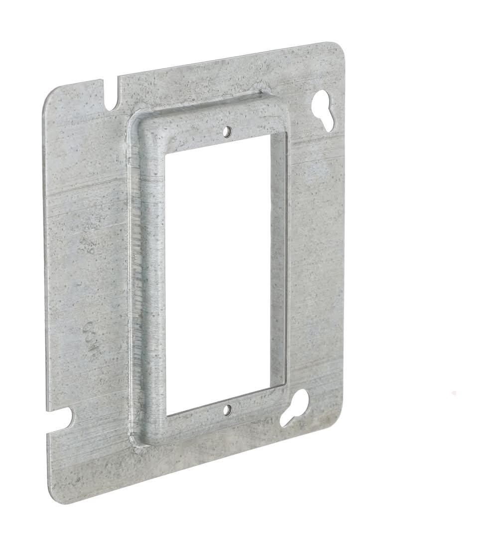 Hubbell 1 -Gang Square Gray Metal Electrical Box Cover