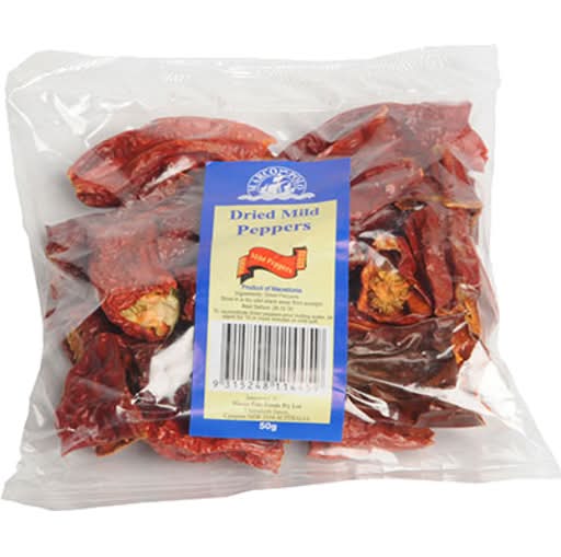 Marcopolo Dried Mild Peppers 50g
