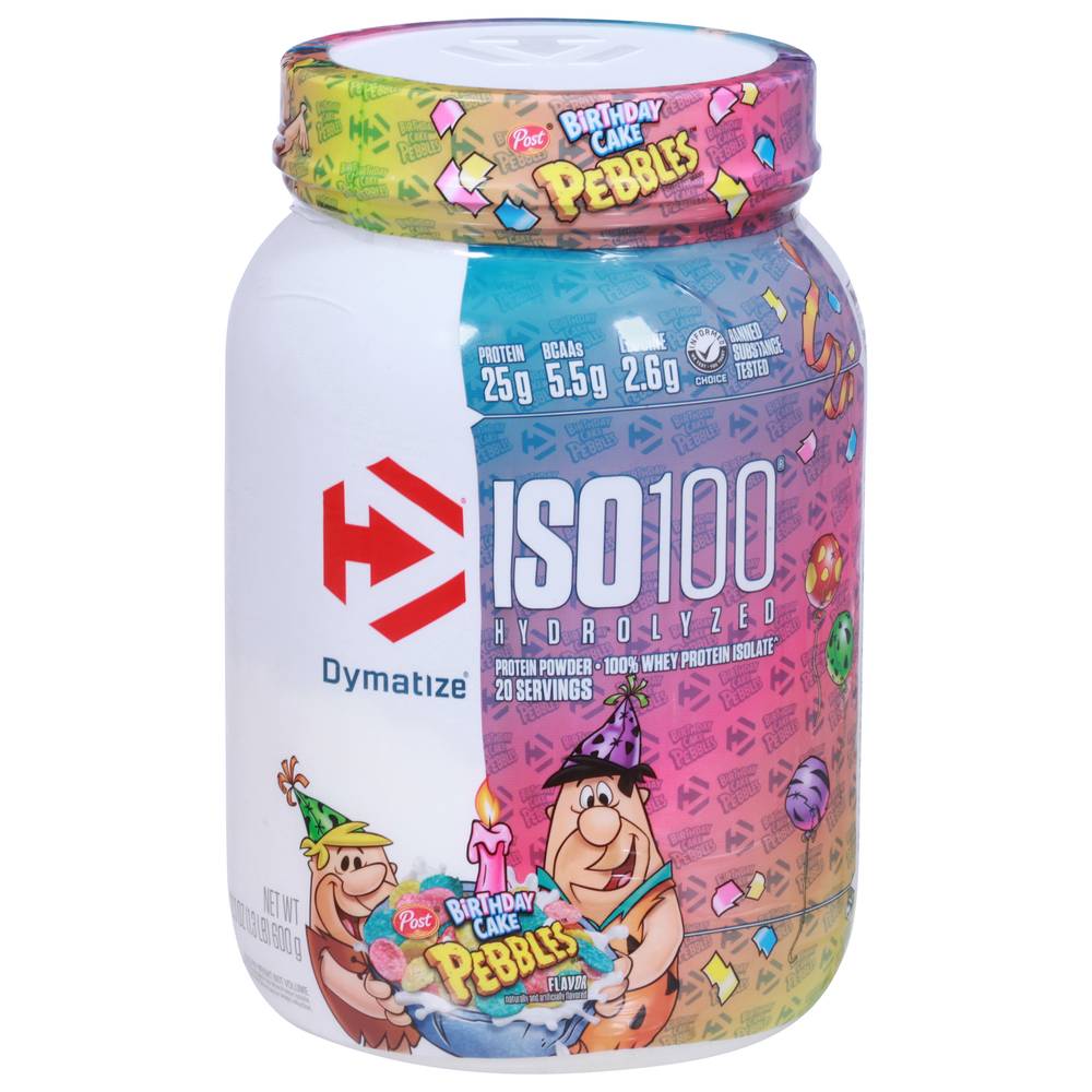 Dymatize Iso100 Hydrolized Birthday Cake Pebbles (1.34 lbs)