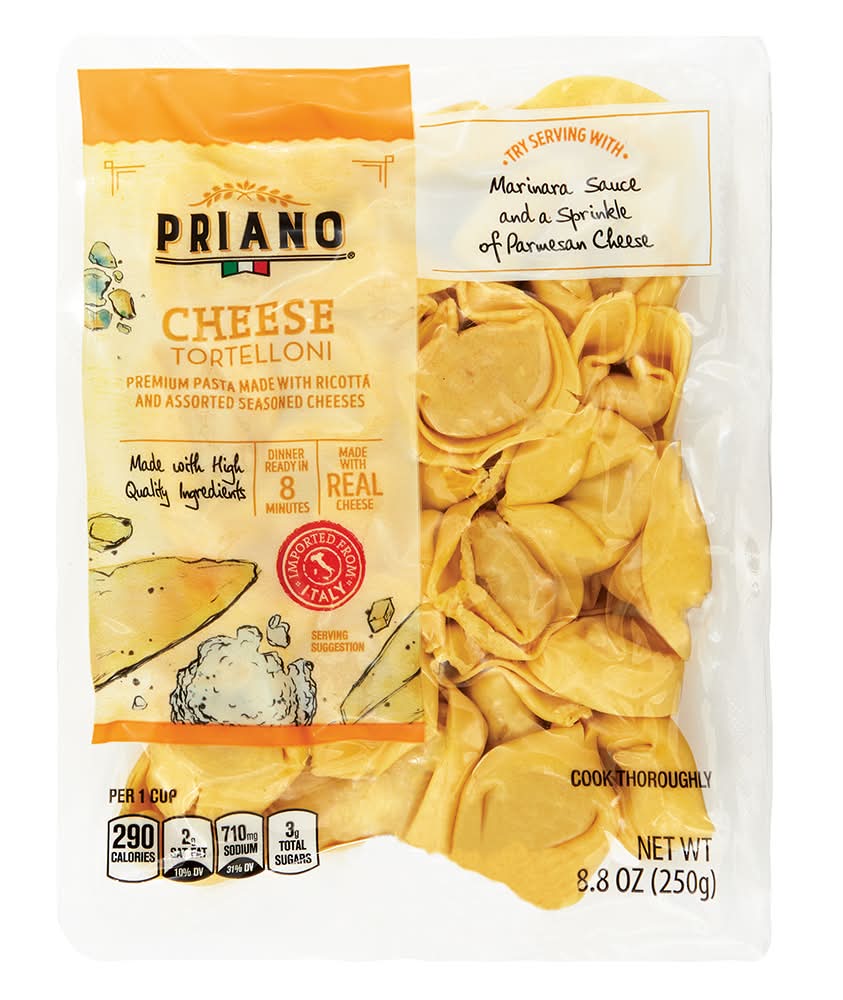 Priano Tortelloni Pasta, Cheese (8.8 oz)
