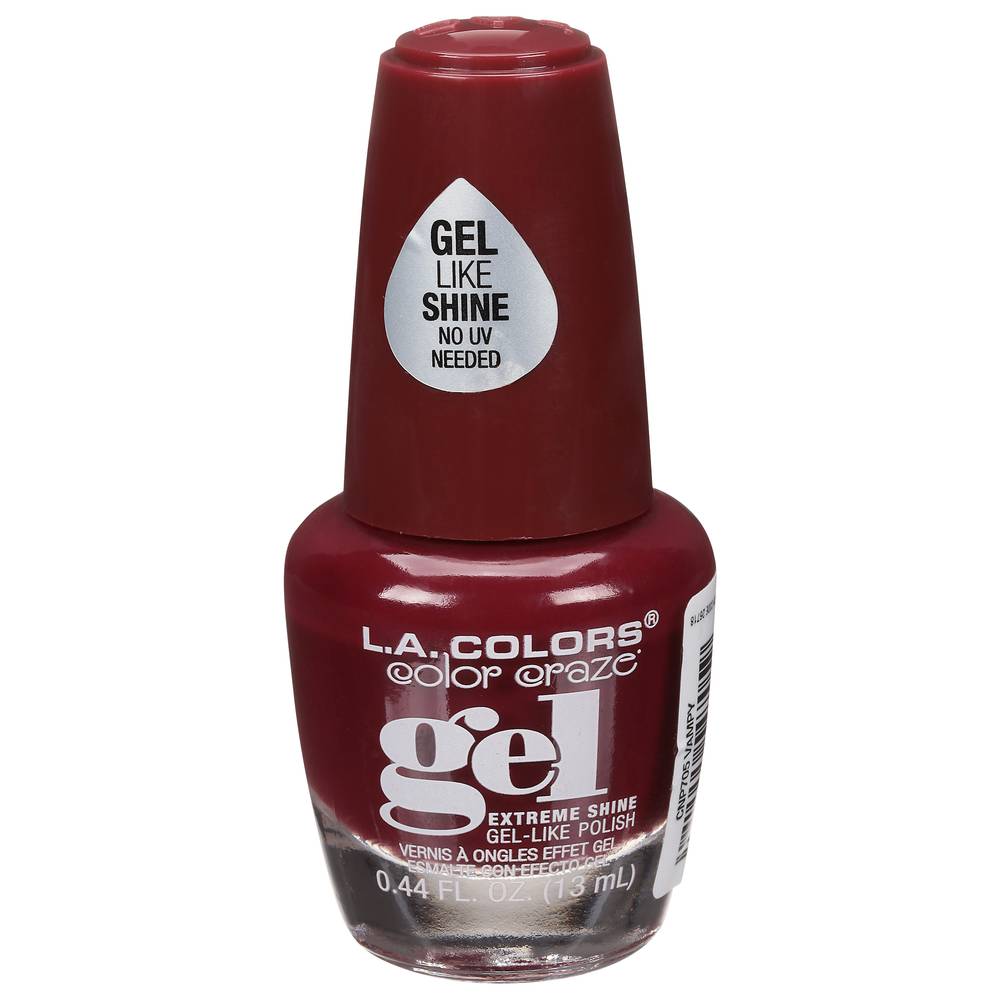 L.A. Colors La Colors Gel Shine Nail Polish, Vampy (0.4 oz)