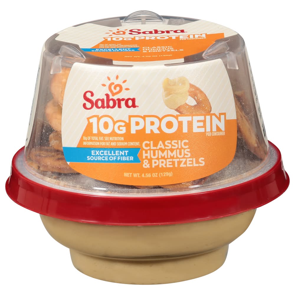 Sabra Hummus With Pretzels, Classic (4.56 oz)