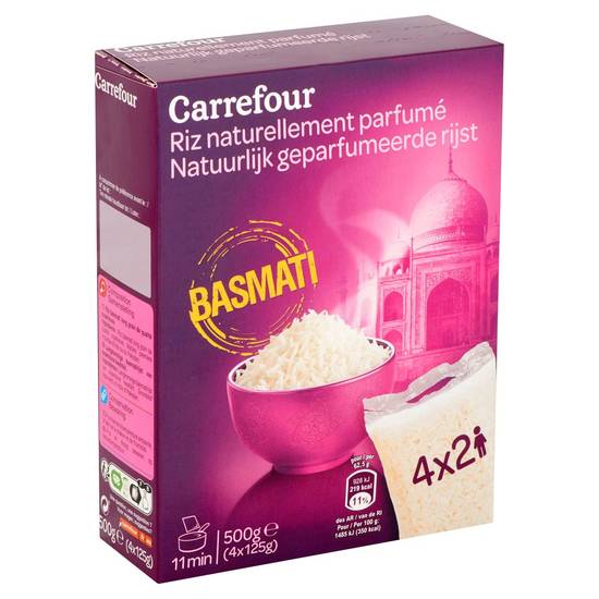 Carrefour Basmati Natuurlijk Geparfumeerde Rijst 4 x 125 g