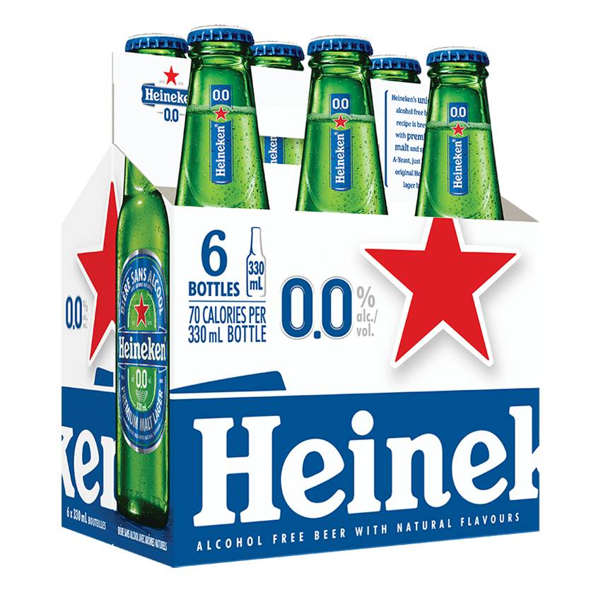 Heineken 0.0  (6 Bottles, 330ml)