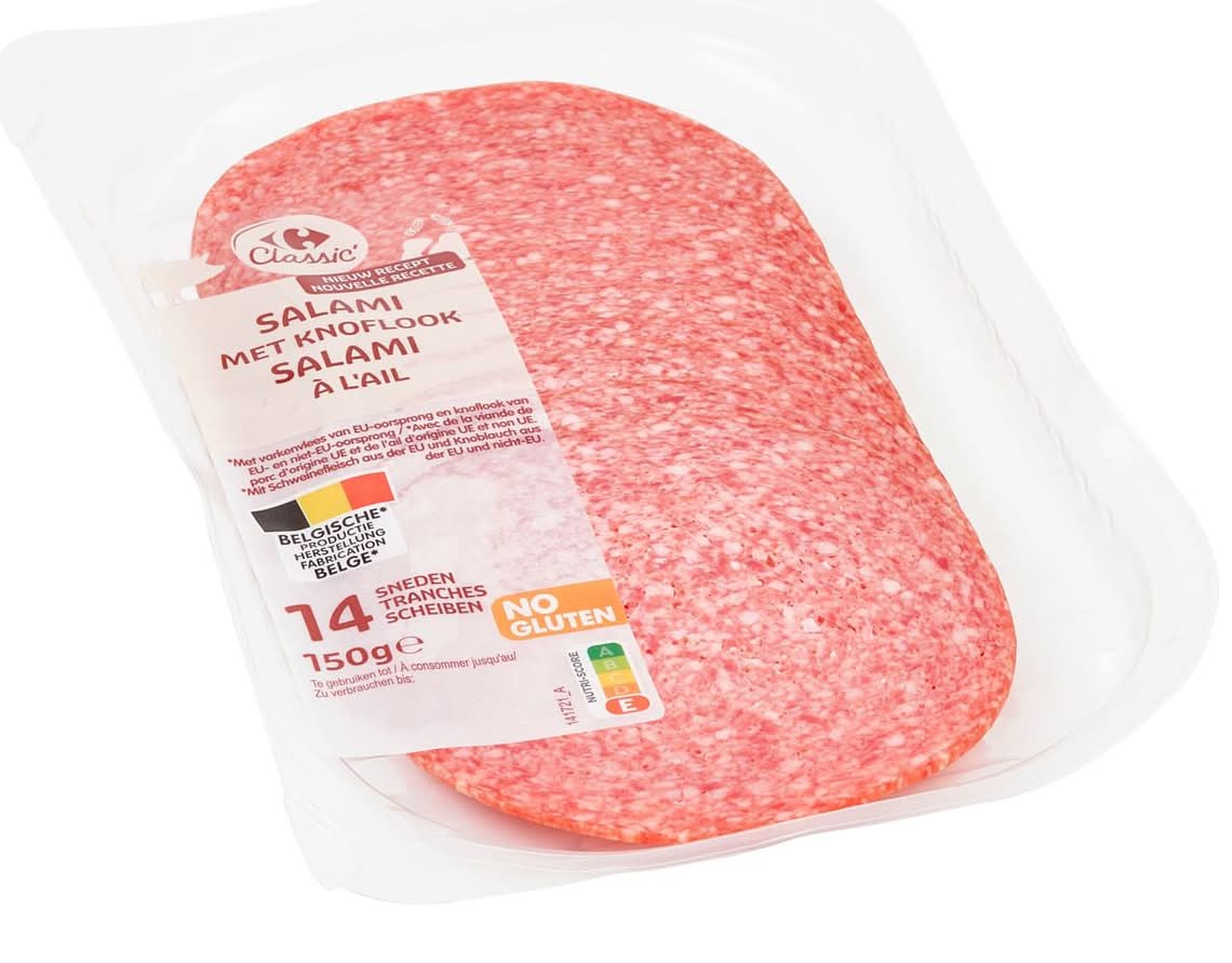 Carrefour Classic'' Salami à l''Ail 14 Tranches 150 g