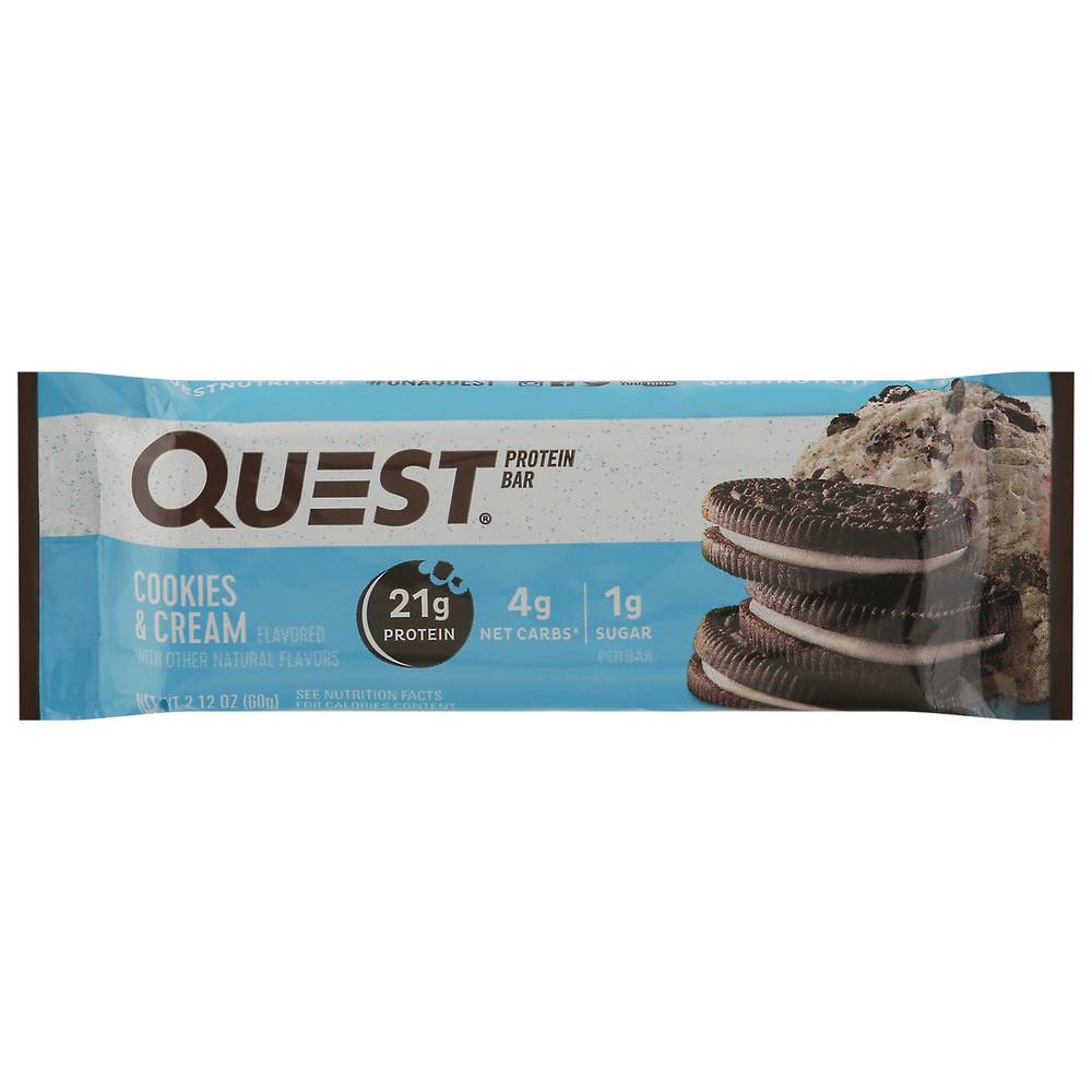 Quest Cookies & Cream Flavor Protein Bar (2.12 oz)