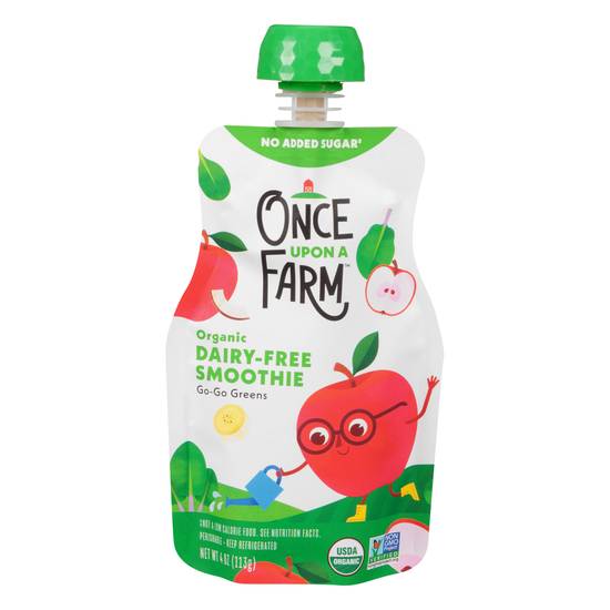 Once Upon a Farm Organic Dairy Free Go-Go Greens Smoothie