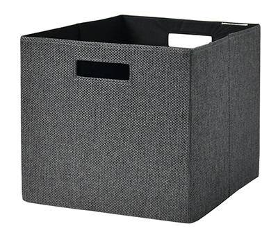 Real Living Textured Fabric Bin (13 inch/gray)