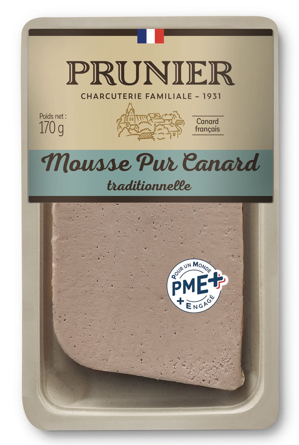 Prunier - Mousse pur canard recette traditionnelle (170g)