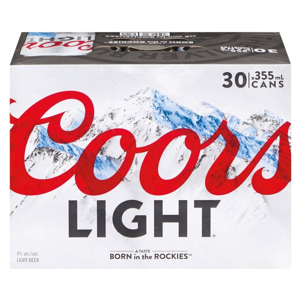 Coors Light 4% Beer (30 x 355 ml)