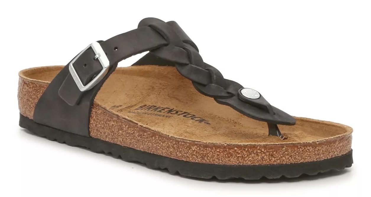 Birkenstock Gizeh Braided Sandal - Women'S (Black Regular/Wide - EU 37 / US Womens 6-6.5 / Mens 4-4.5)