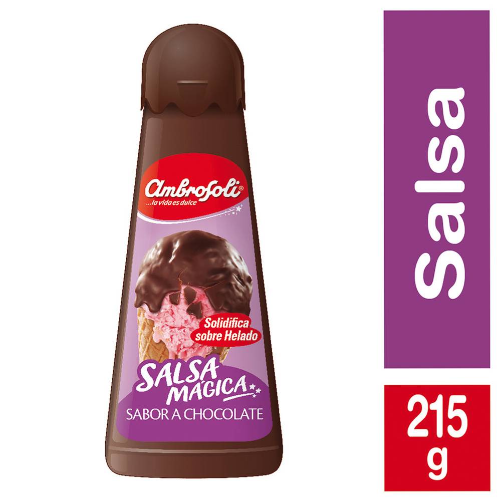Ambrosoli salsa mágica cobertura de chocolate (botella 215 g)