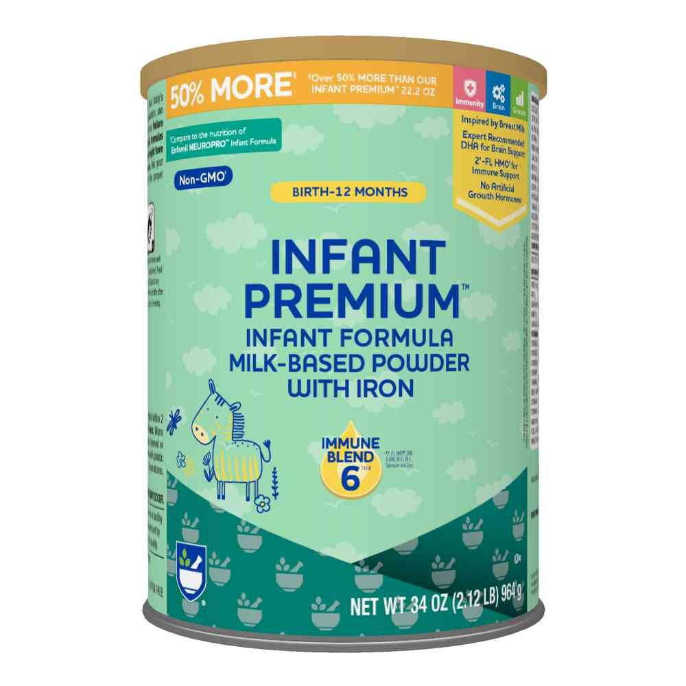 Infant Premium Infant Formula Milk-Based Powder With Iron (34 oz)