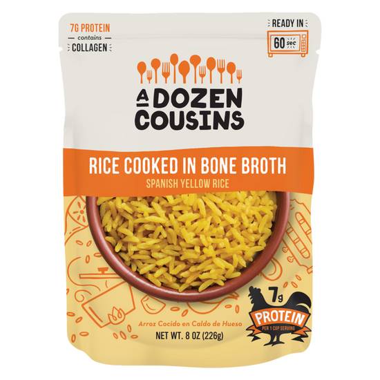 Order A Dozen Cousins Ready-to-Eat Spanish Yellow Rice 8oz food online from Everyday Needs by Gopuff store, Norfolk on bringmethat.com