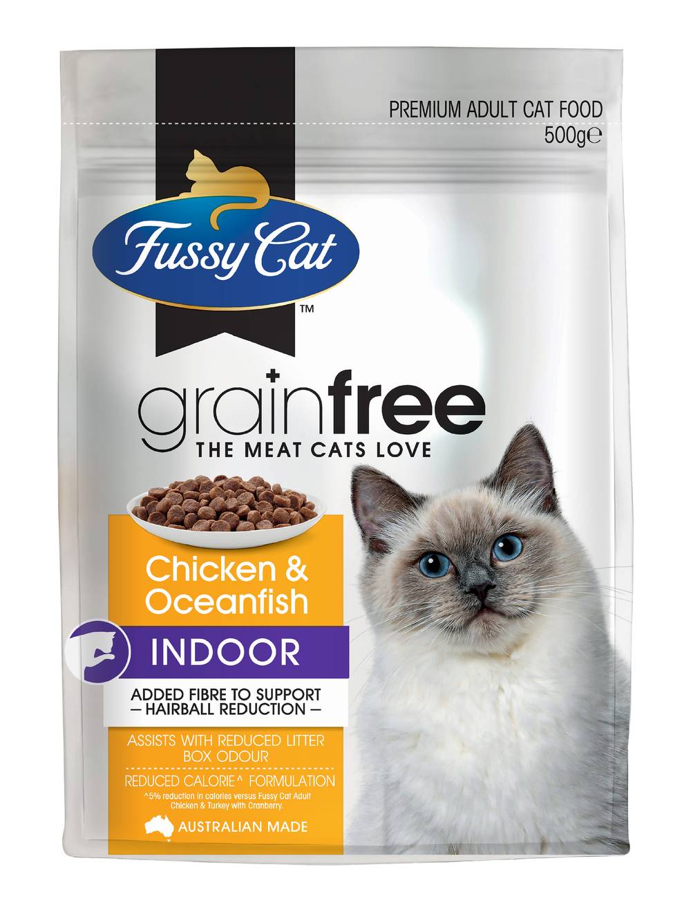 Fussy Cat Grain Free Indoor Adult Dry Cat Food (500g)