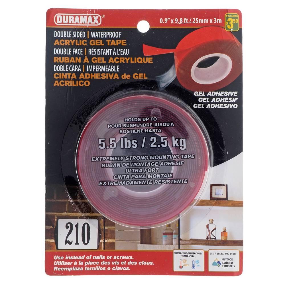 Duramax Waterproof Double Sided Acrylic Gel Tape