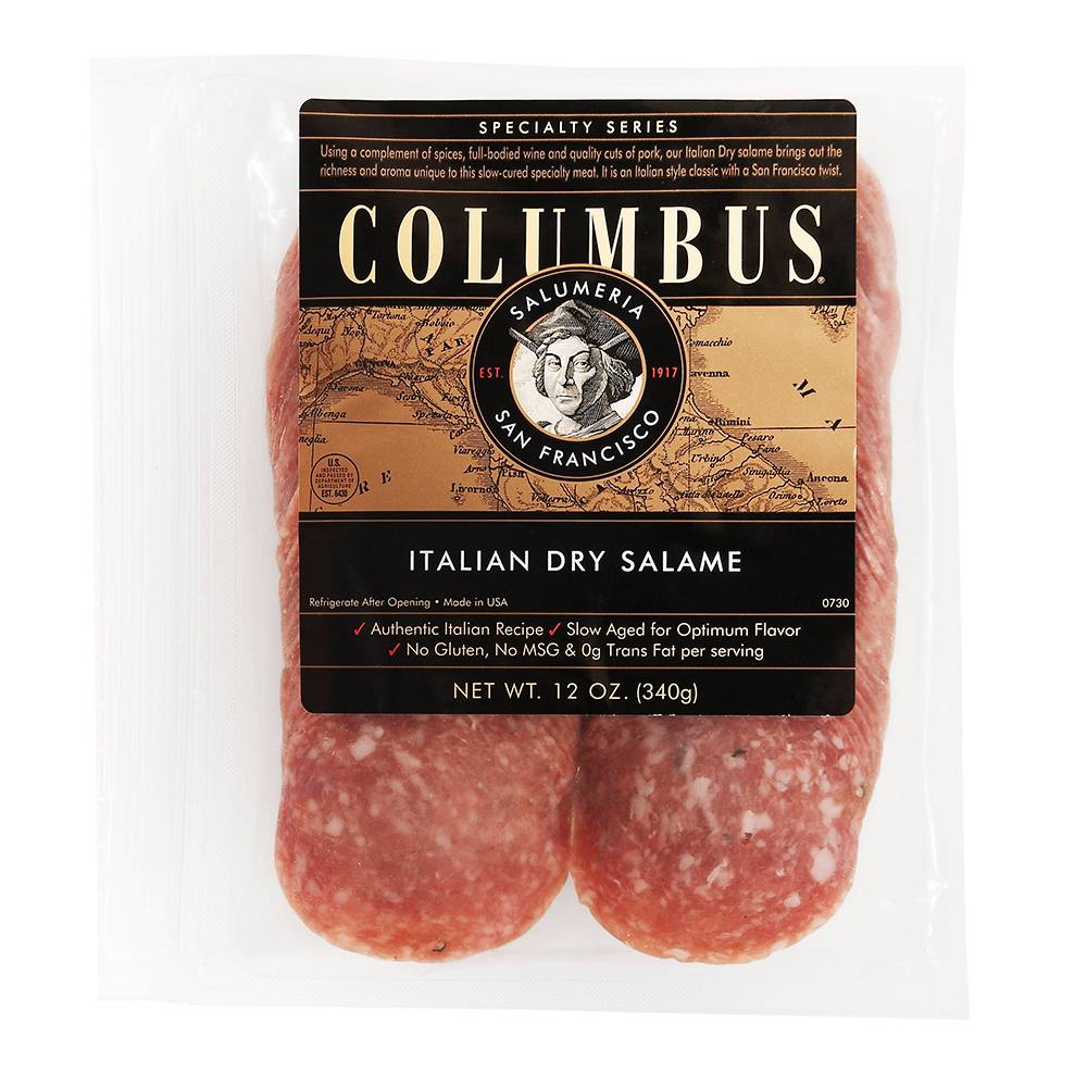 Columbus - Italian Dry Salami, Sliced