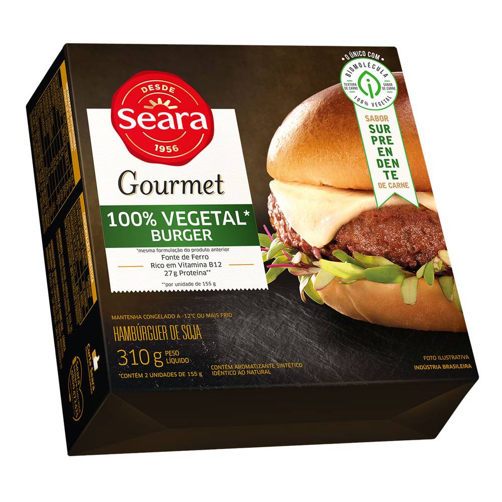 Seara hambúrguer gourmet de soja (310g)