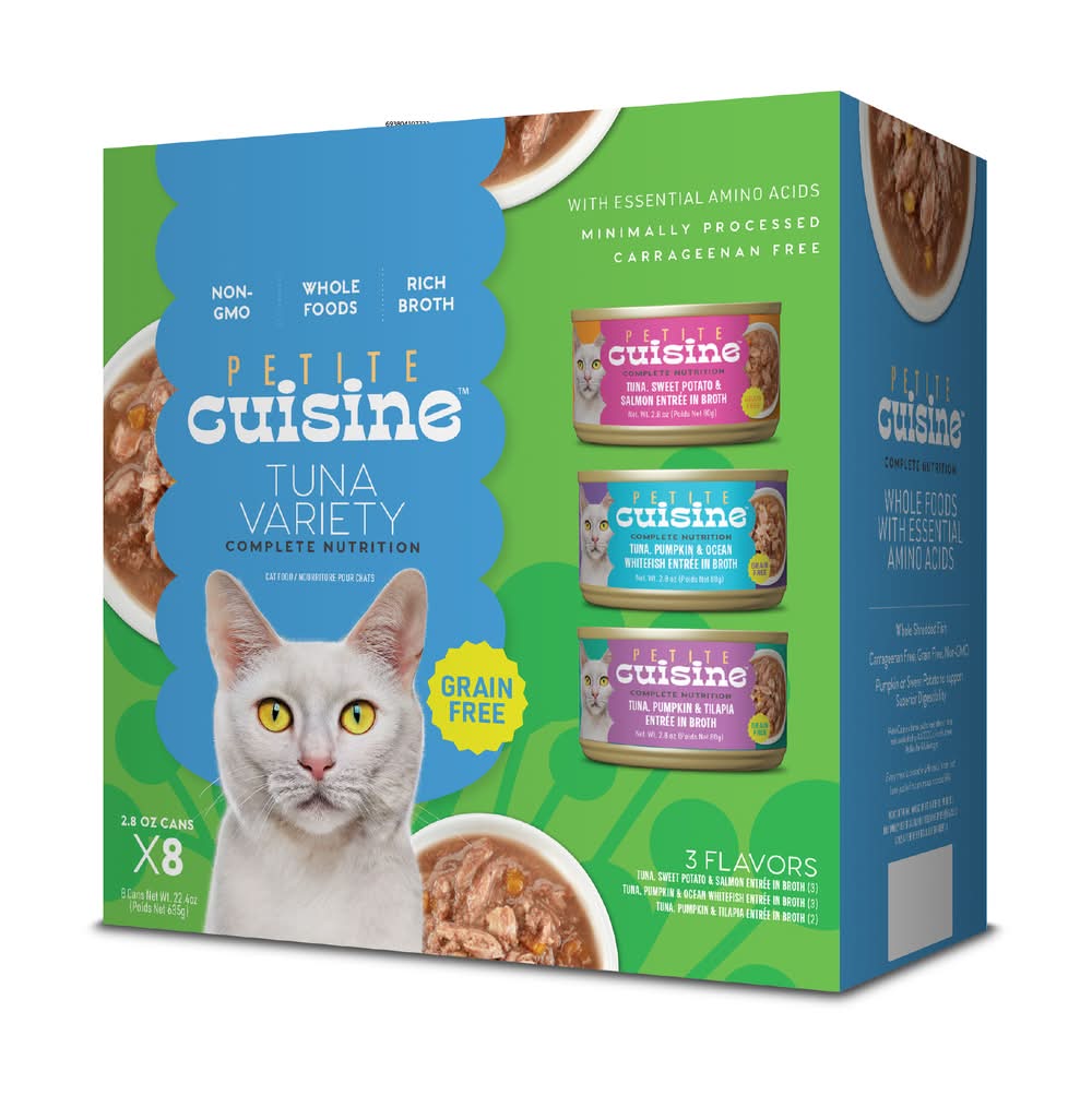 Petite Cuisine Whole Food Tuna Cat Food, Assorted (22.4 oz)
