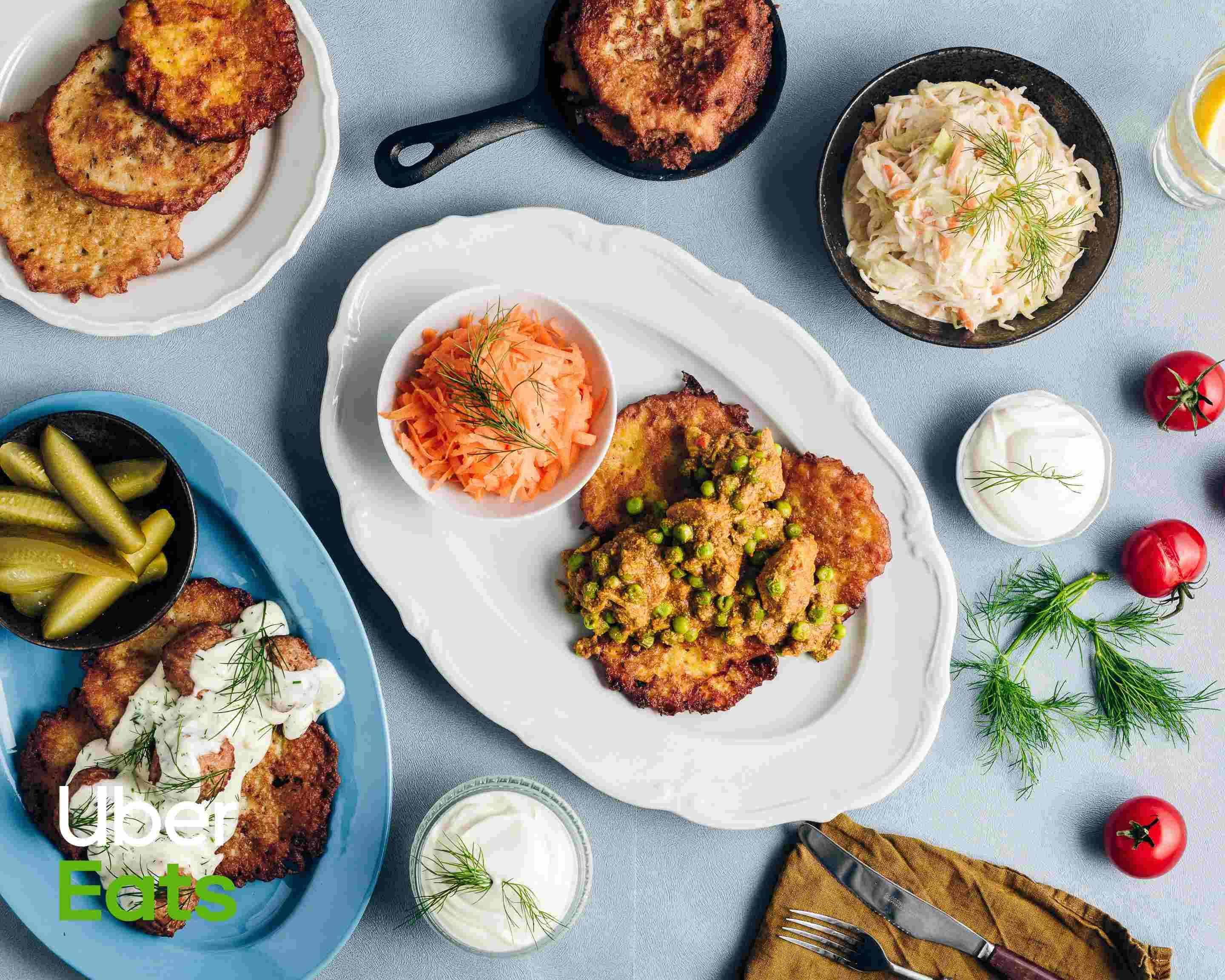 Dostawa z restauracji Rumiane placki ziemniaczane Zgoda Warszawa