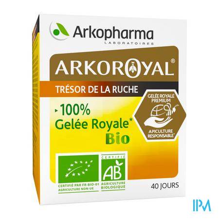 Arkoroyal 100% Gelee Royale Bio 40g Gelée royale - Compléments alimentaires