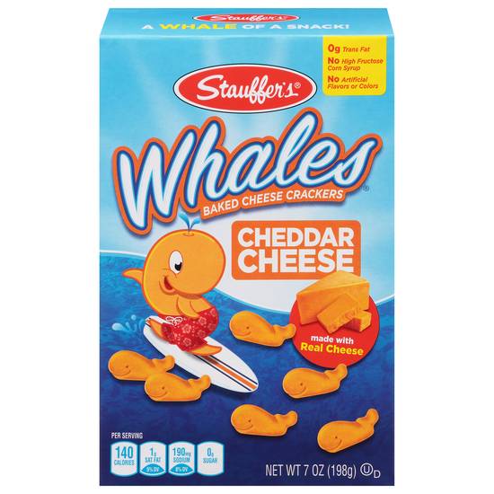 Stauffer's Whales Cheddar Cheese Baked Crackers