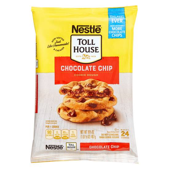 Nestle Toll House Chocolate Chip Cookie Ready to Bake Dough 24ct 16.5oz