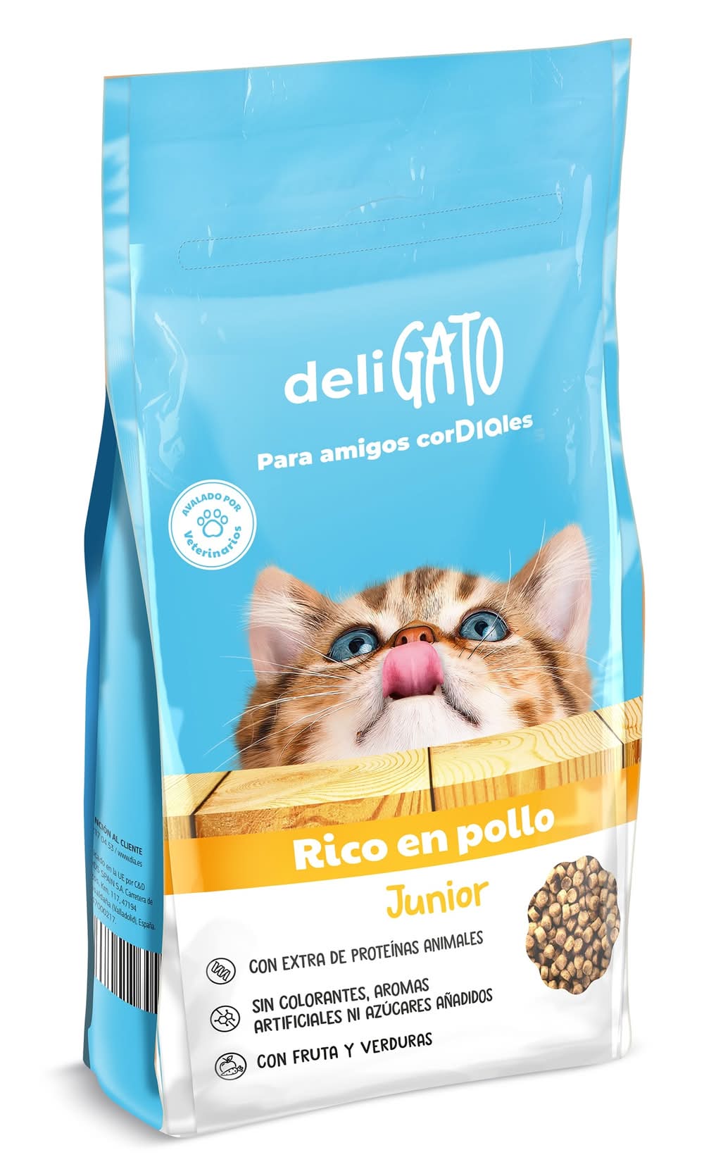 Alimento Para Gatos Junior Con Pollo Deligato De Dia Bolsa 1.5 Kg