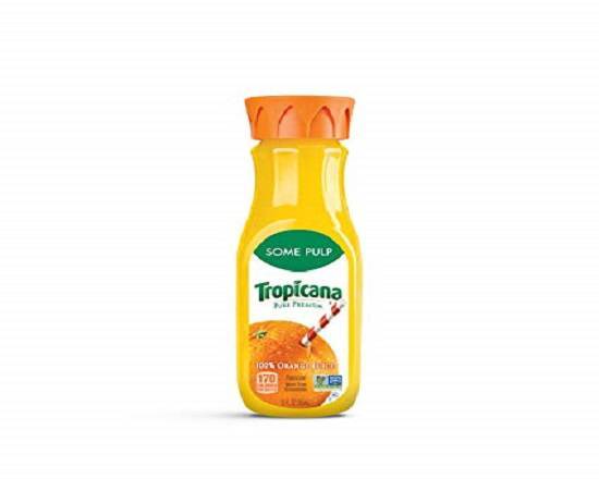 Tropicana, Juice Orange Homestyle Some Pulp, 12 Fl Oz