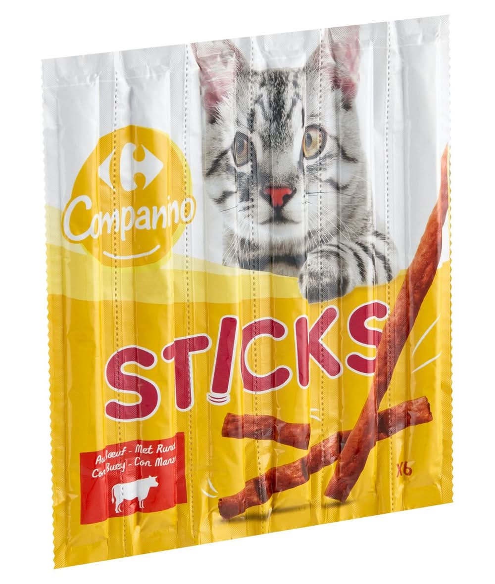 Carrefour Companino Sticks au Bœuf 6 x 5 g